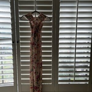 Zara floral pink dress